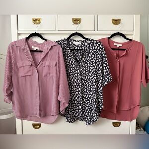 3 LOFT Blouses